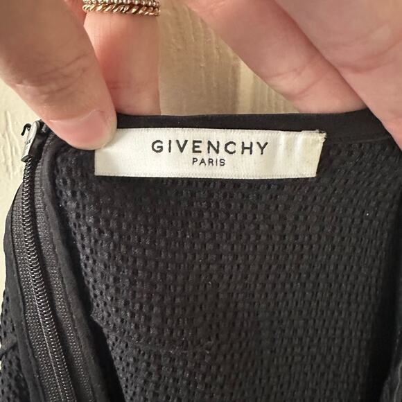 Givenchy Kimono Sleeve Black Top Silk blend Gathered front IT 38 - Picture 2 of 14